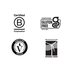 Country Life etiqueta con lista de ingredientes y certificaciones visibles