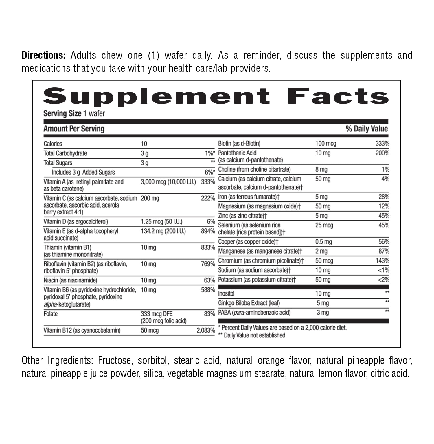 Country Life etiqueta nutricional abierta mostrando ingredientes y certificaciones vegana y sin gluten