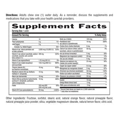 Country Life etiqueta nutricional abierta mostrando ingredientes y certificaciones vegana y sin gluten
