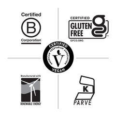 Country Life etiqueta detallada con ingredientes y certificaciones visibles