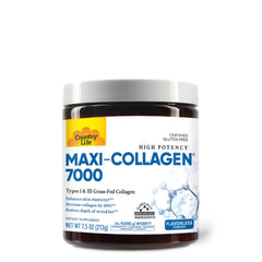 Country Life Maxi-Collagen frasco frontal mostrando diseño y cantidad