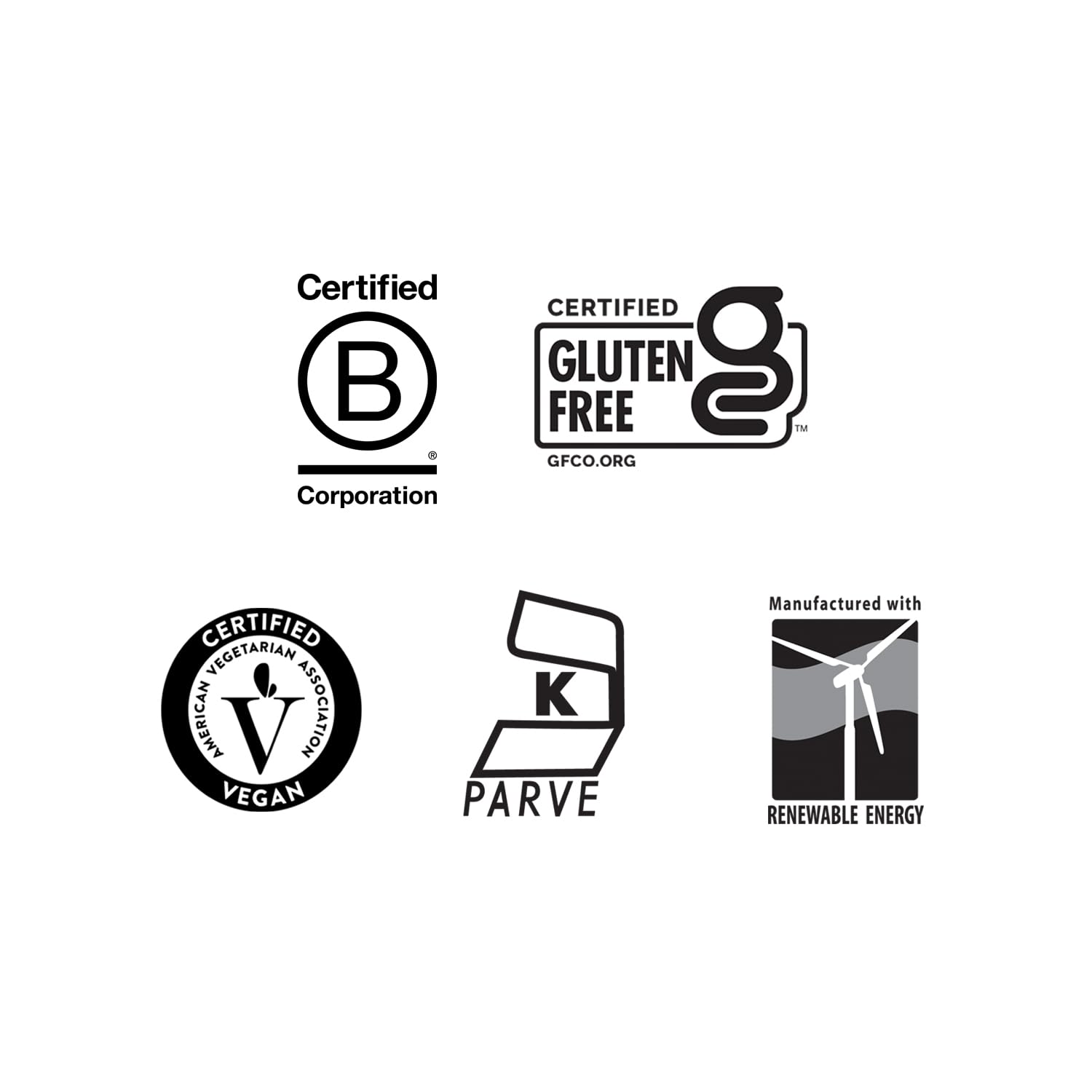 Country Life etiqueta con certificaciones vegano y sin gluten visibles