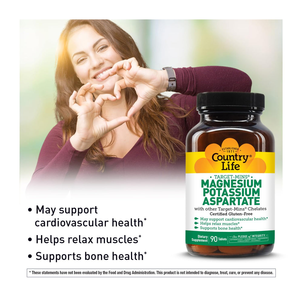Country Life Target-Mins pote de tabletas fácil dosis diaria