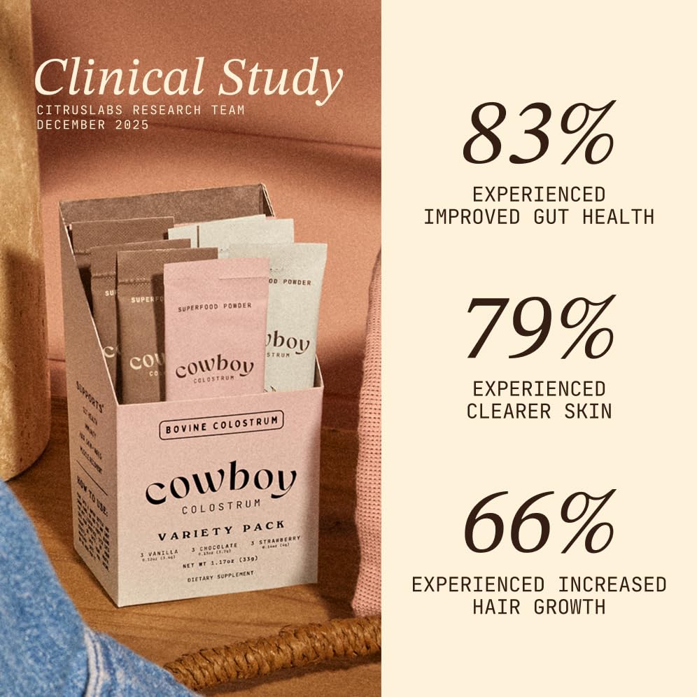 Cowboy Colostrum en café listo para beber, sabor y disolución optimizada