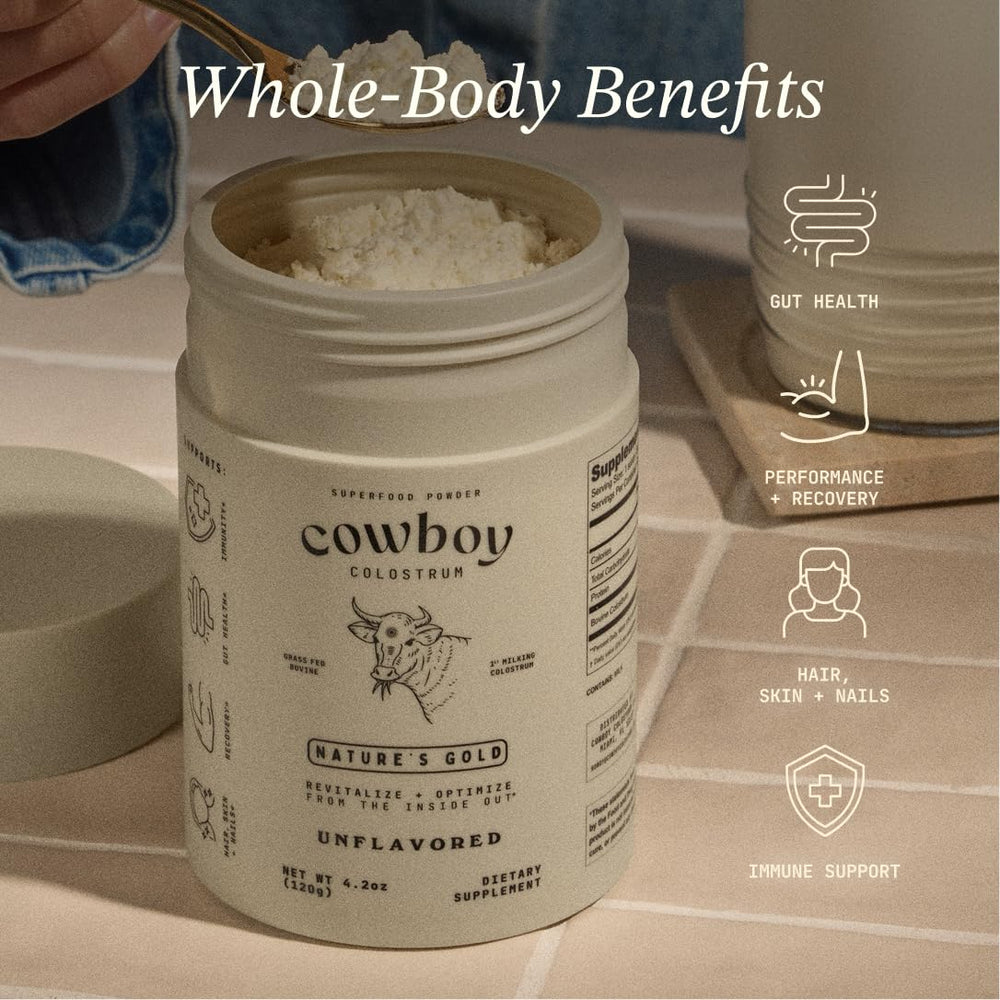 COWBOY COLOSTRUM cuchara medidora con polvo listo para usar