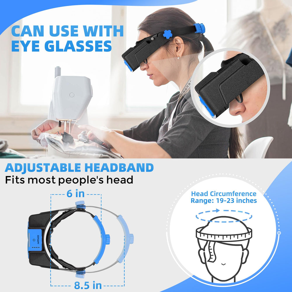 COYLAPY visera colocada sobre gafas demostrando compatibilidad y confort
