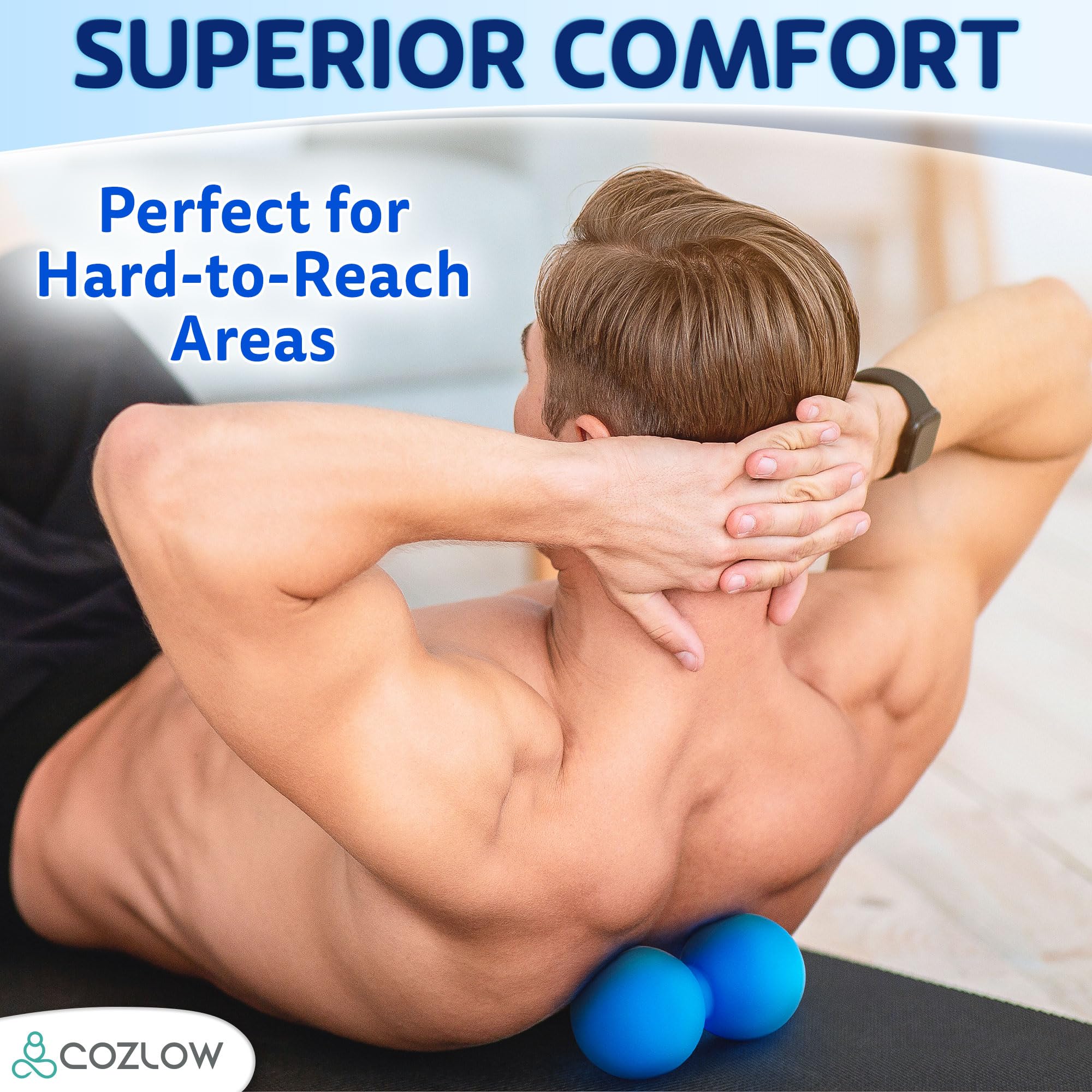 COZLOW vista superior de la forma de cacahuete para trabajo paravertebral