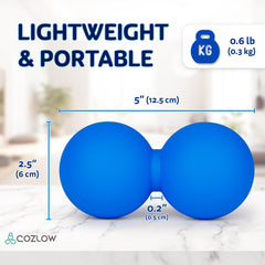 COZLOW comparación de escala con mano para tamaño portátil y práctico
