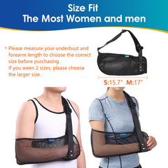 Cozyhealth comparación de tamaño con brazo para mostrar ajuste y cobertura