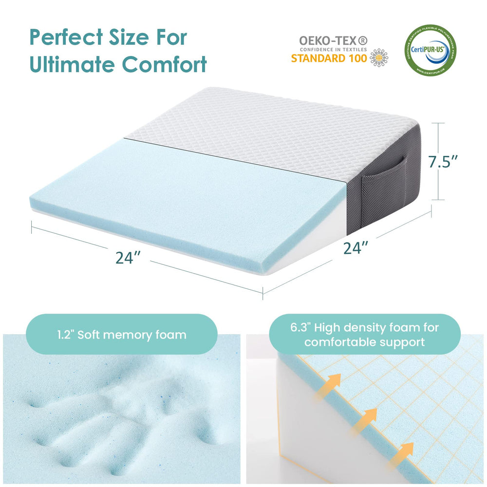 Cozymaker textura de espuma viscoelástica en primer plano, confort adaptativo