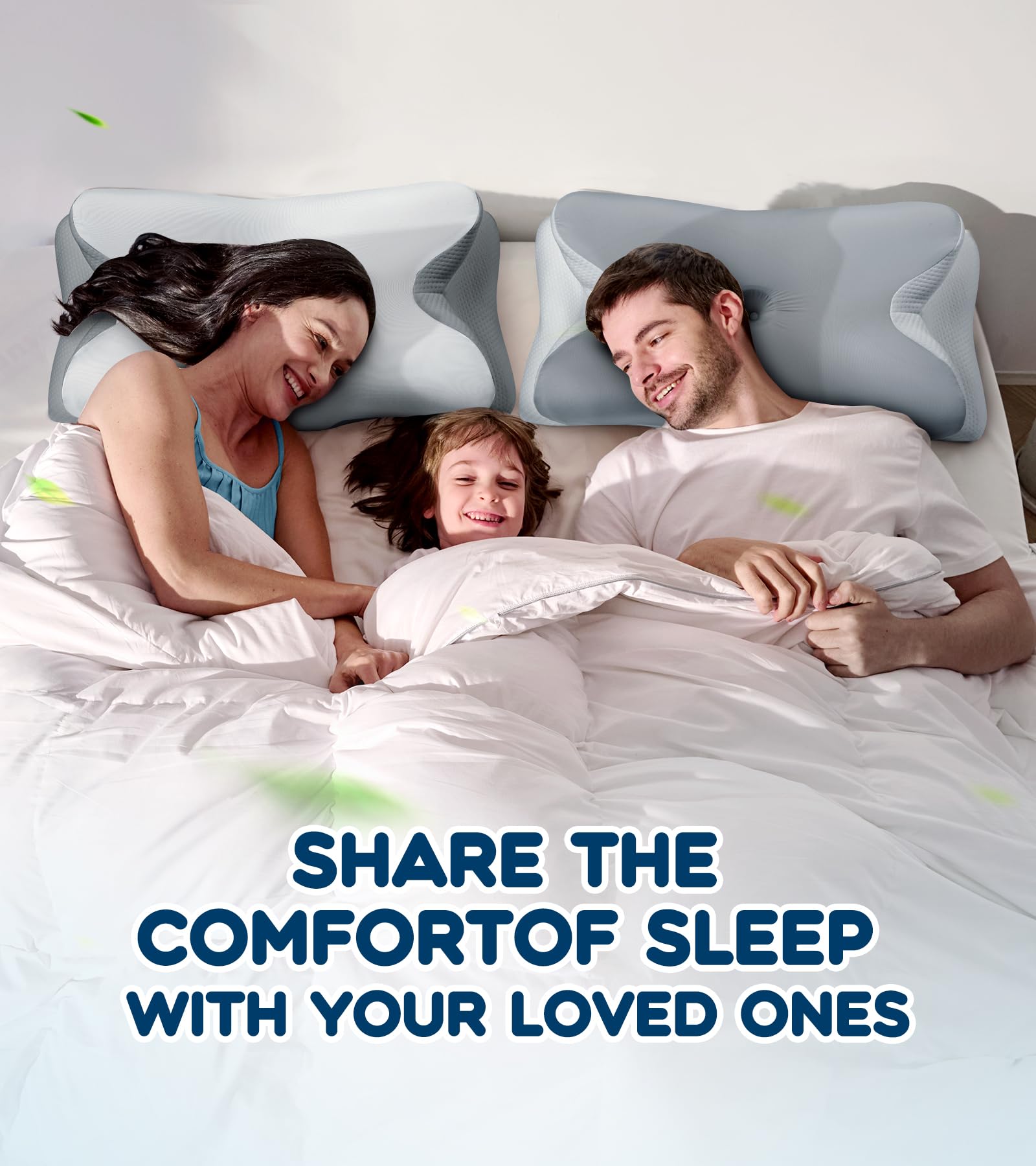 Cozyplayer almohada sobre cama en ambiente de dormitorio acogedor