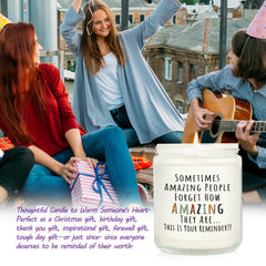 Craftique etiqueta con el texto "You're Amazing" destacando impacto emocional