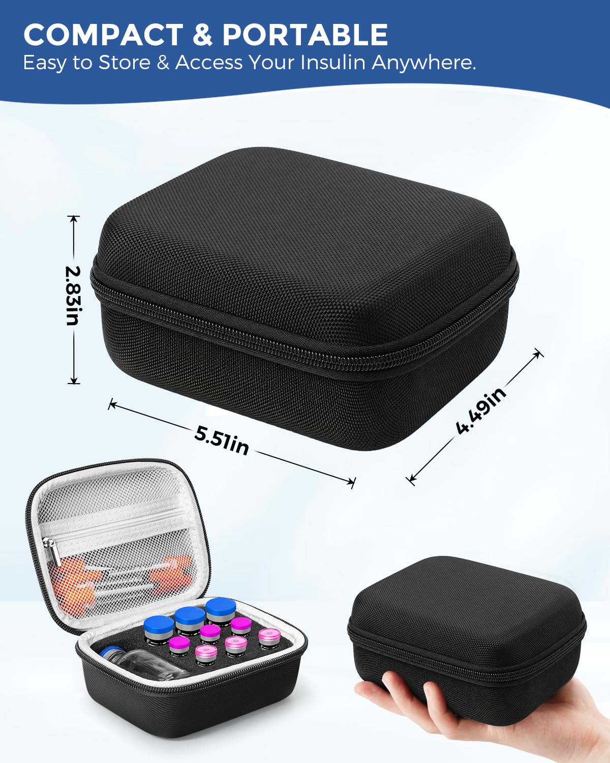CRaghue estuche en mochila listo para viajes, ligereza y seguridad