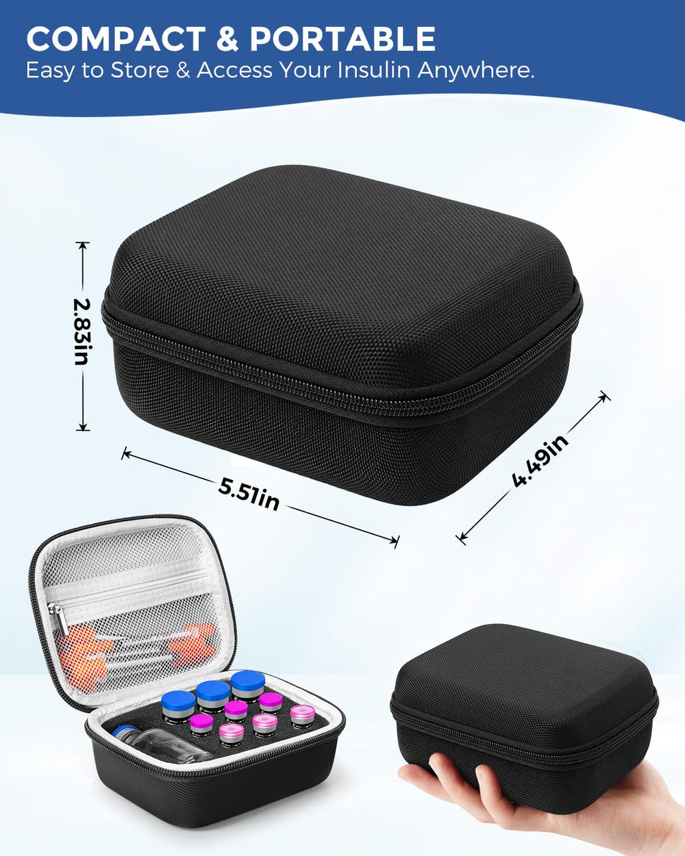 CRaghue estuche en mochila listo para viajes, ligereza y seguridad