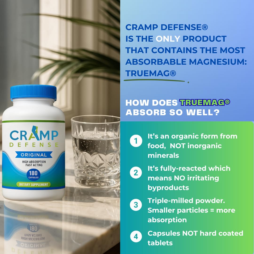 Cramp Defense etiqueta de ingredientes que transmite transparencia
