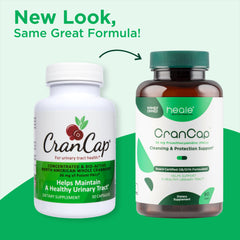 CranCap etiqueta con ingredientes y 36 mg PAC, confianza en la formulación