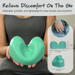 CranioCradle sobre silla de oficina con usuario descansando, CranioCradle mejora confort