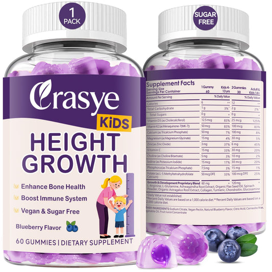 Crasye envase frontal que muestra ingredientes y beneficio óseo
