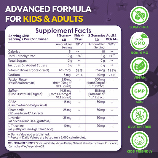 Gomitas Crasye azafrán: sabor fresa para niños.