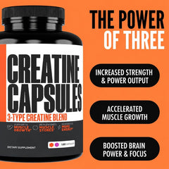 Crazy Muscle cápsulas en mano para fácil consumo portátil