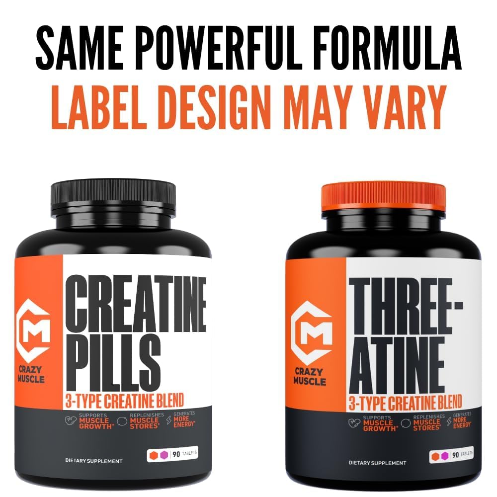 Comparación Crazy Muscle pastillas versus polvo destacando conveniencia