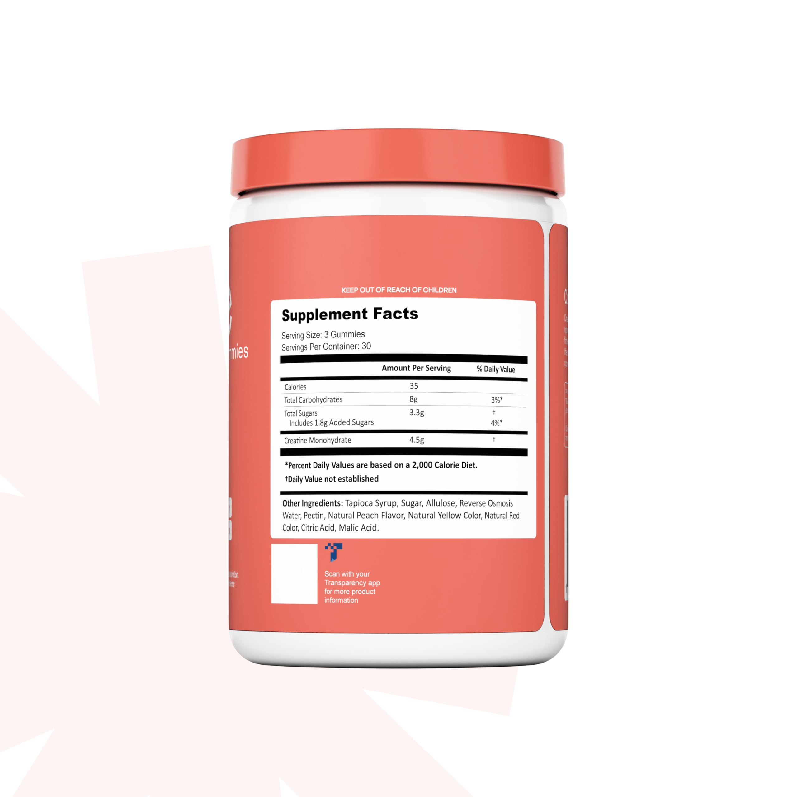 Hand holding Create bottle illustrates a simple daily training routine.