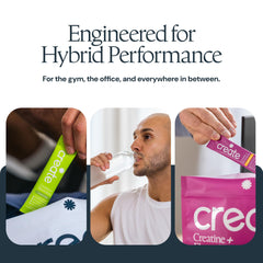 Create etiqueta con sello Creapure y certificación, tranquilidad de pureza