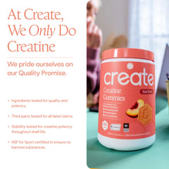 Create etiqueta Creapure destacada para certificar alta pureza