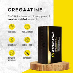CreGAAtine polvo micronizado en primer plano, disolución rápida garantizada