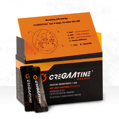 CreGAAtine frente del pack mostrando 60 sobres y beneficio de dosificación precisa