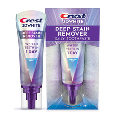 Crest frasco frontal mostrando diseño y marca, beneficios visuales