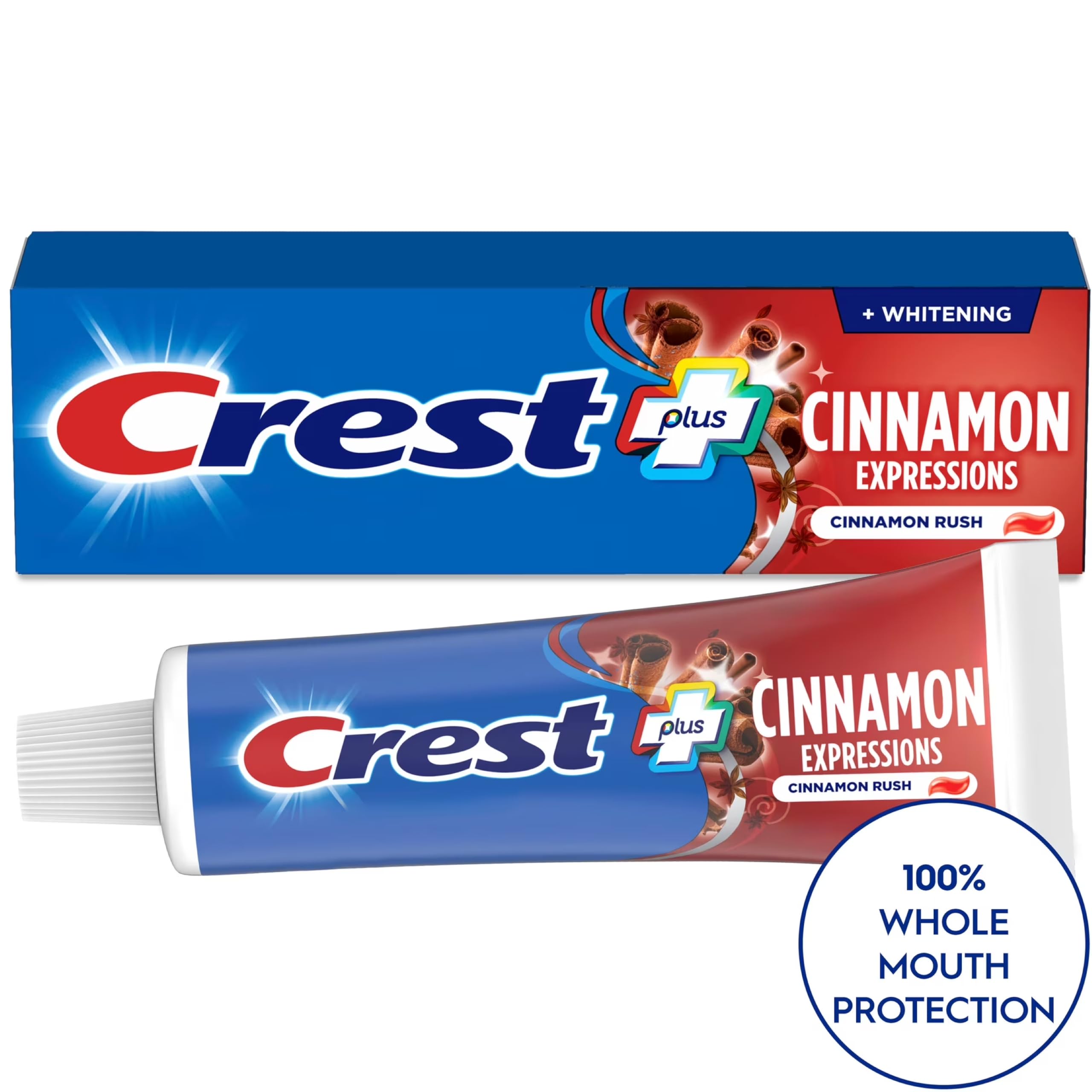 Crest cierre de tapa del tubo resaltando diseño práctico y conservación del producto