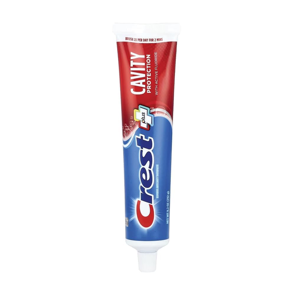 Crest textura cercana de la pasta, demuestra suavidad limpiadora