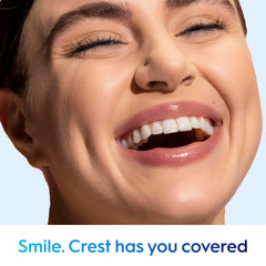 Crest sonrisa mostrando dientes más limpios y aspecto fresco