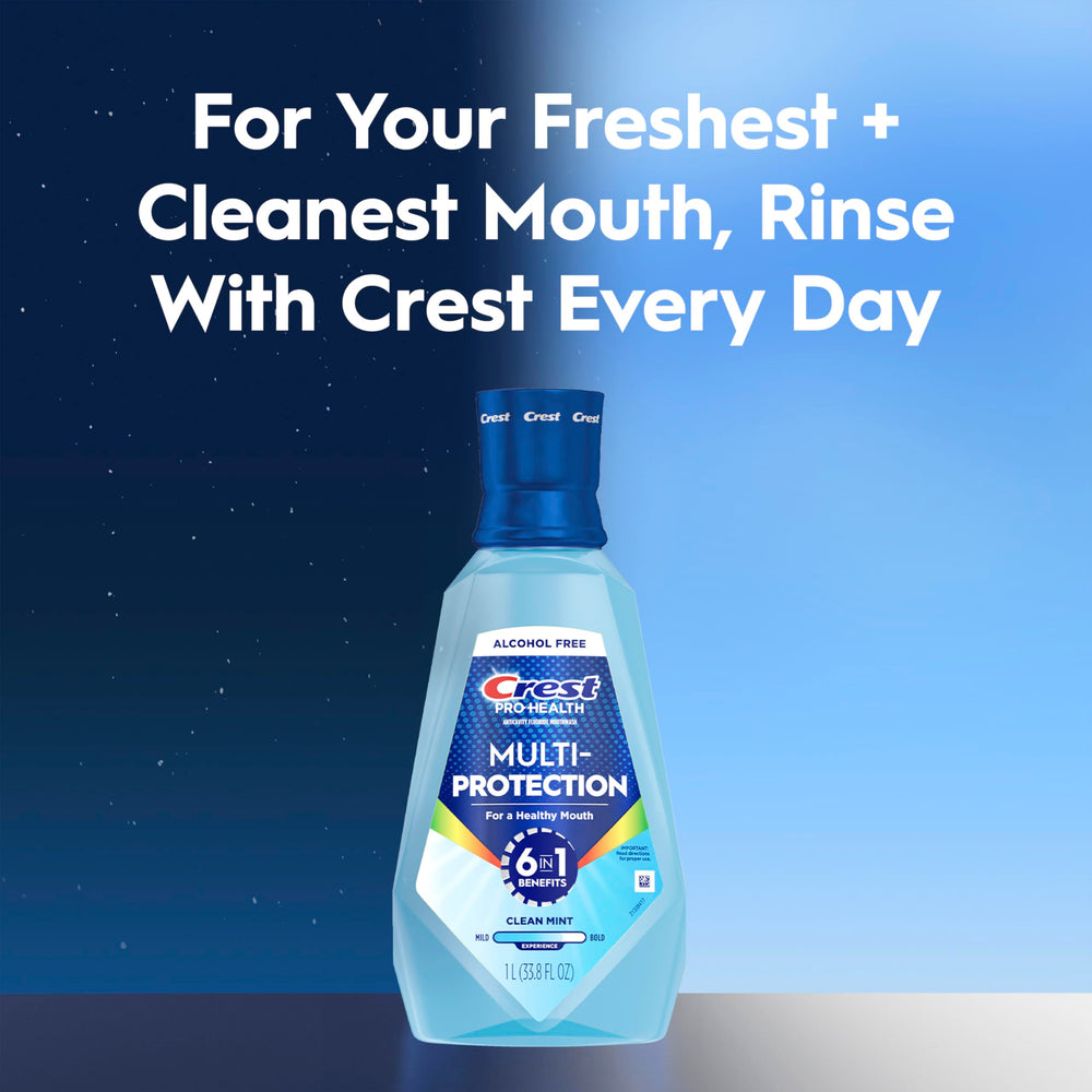 Crest en vaso listo para enjuagar y refrescar el aliento