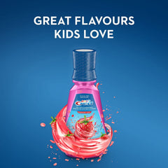 Detalle del líquido Strawberry Rush de Crest para apreciar color y textura, facilita uso atractivo