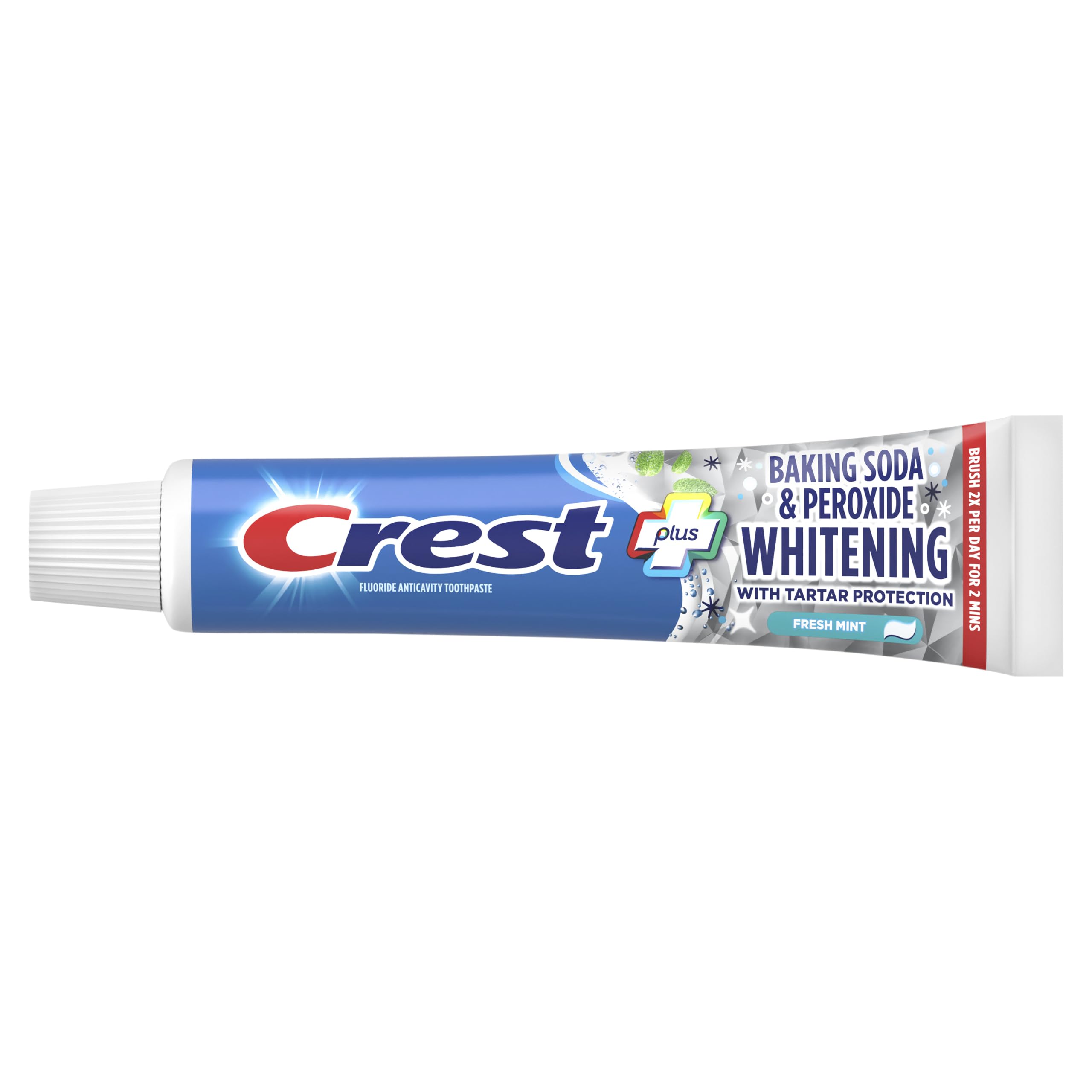 Crest en un baño moderno transmitiendo frescura tras cepillado