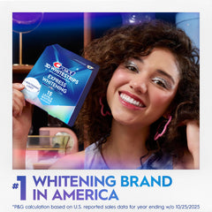 Escena de estilo de vida con sonrisa más blanca tras usar Crest 3D Whitestrips