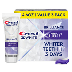 Crest frasco frontal del pack de tres con aspecto fácil de identificar y ahorro