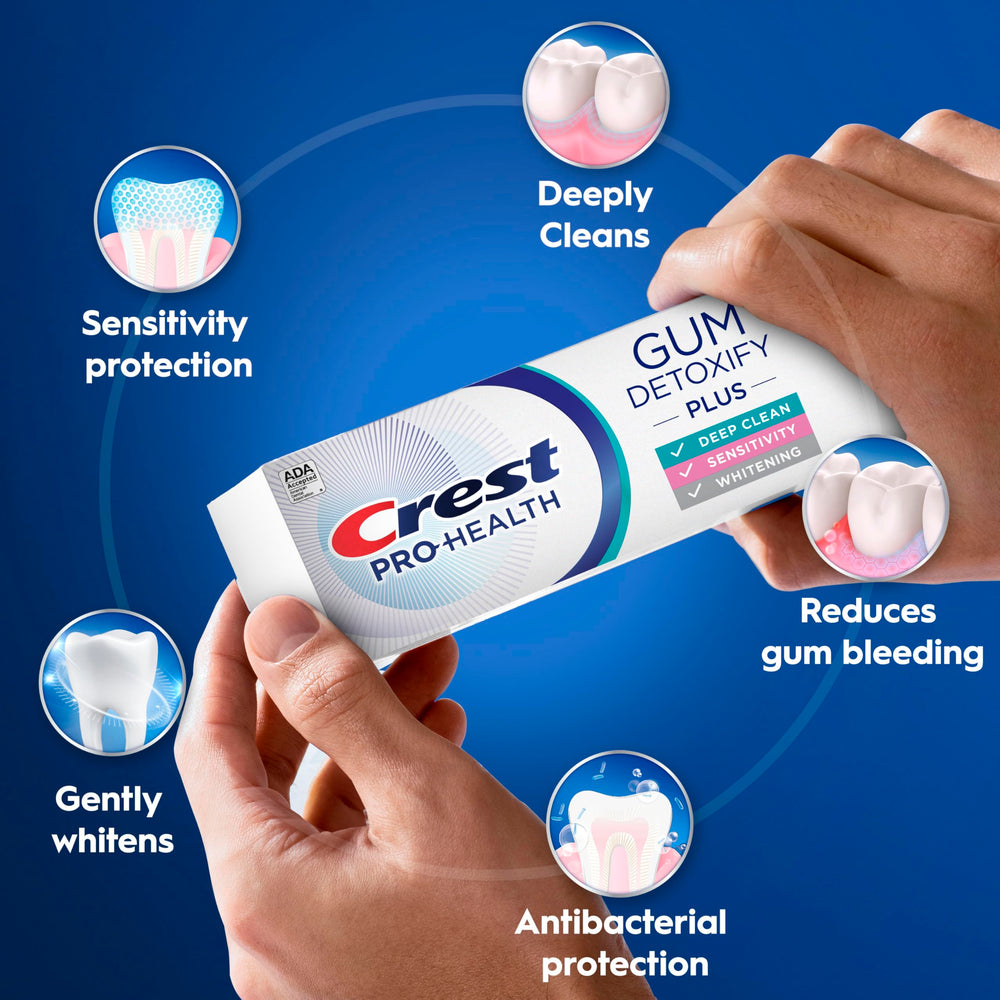Crest tubo abierto con dentífrico listo para cepillar