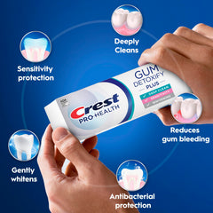 Crest tubo abierto con dentífrico listo para cepillar