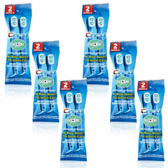 Crest mini brushes empaque frontal con beneficio de portabilidad
