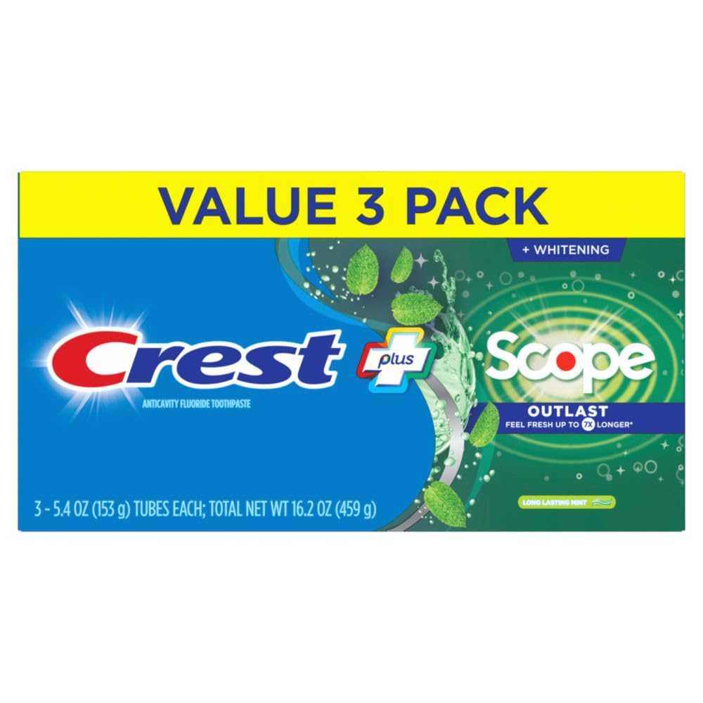 Crest pack en caja empacado listo para envío y almacenamiento