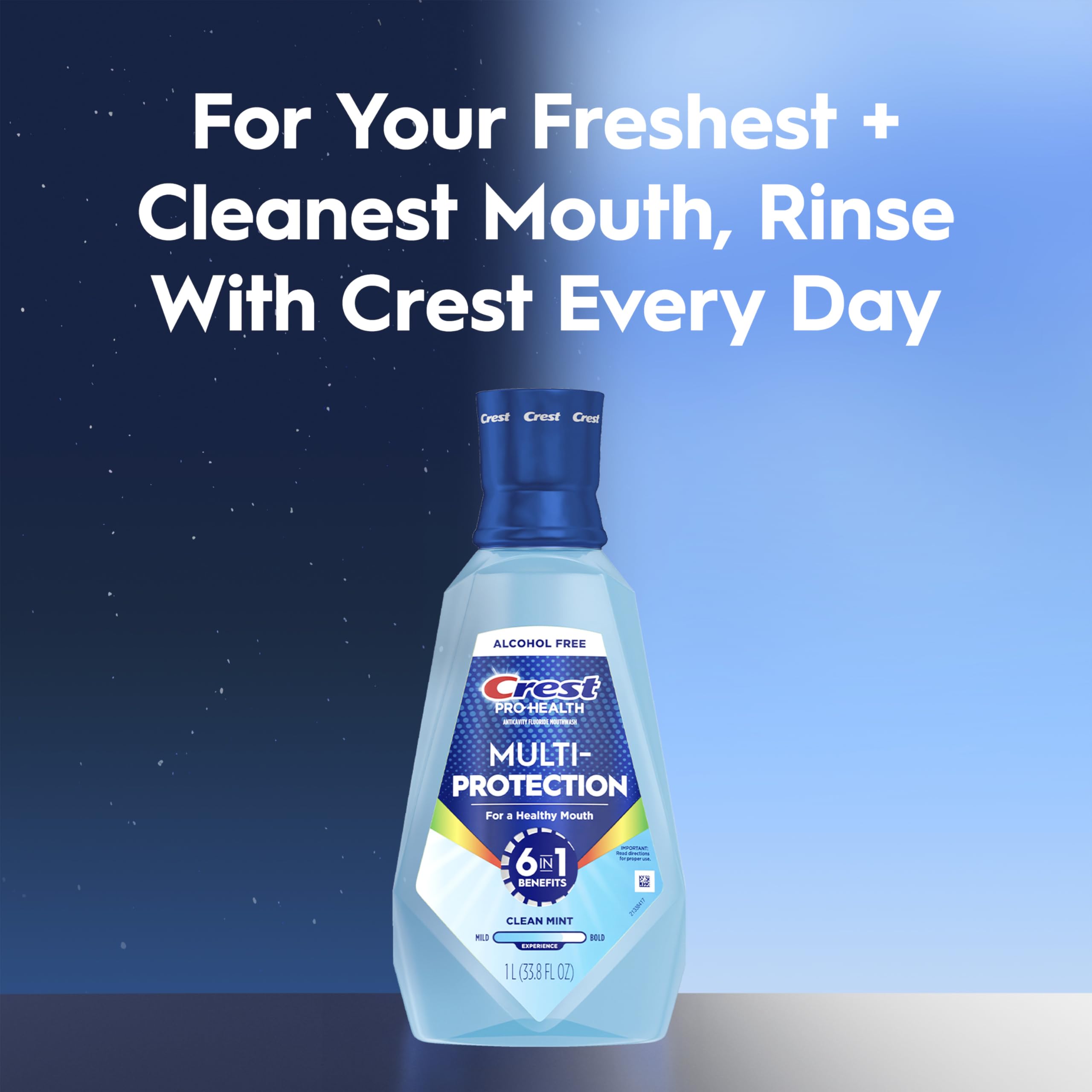 Crest comparación tamaño 500 mL ideal para familias y duradero