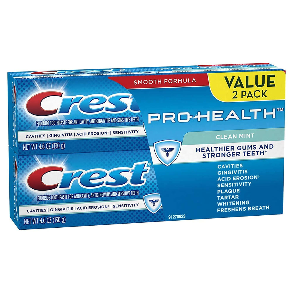 Crest Pro-Health etiqueta con ingredientes y beneficios visibles para elección informada