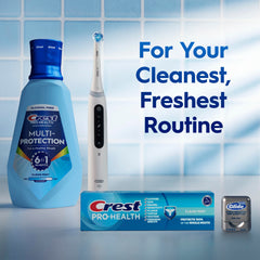 Crest ambiente familiar en baño producto pensado para hogares