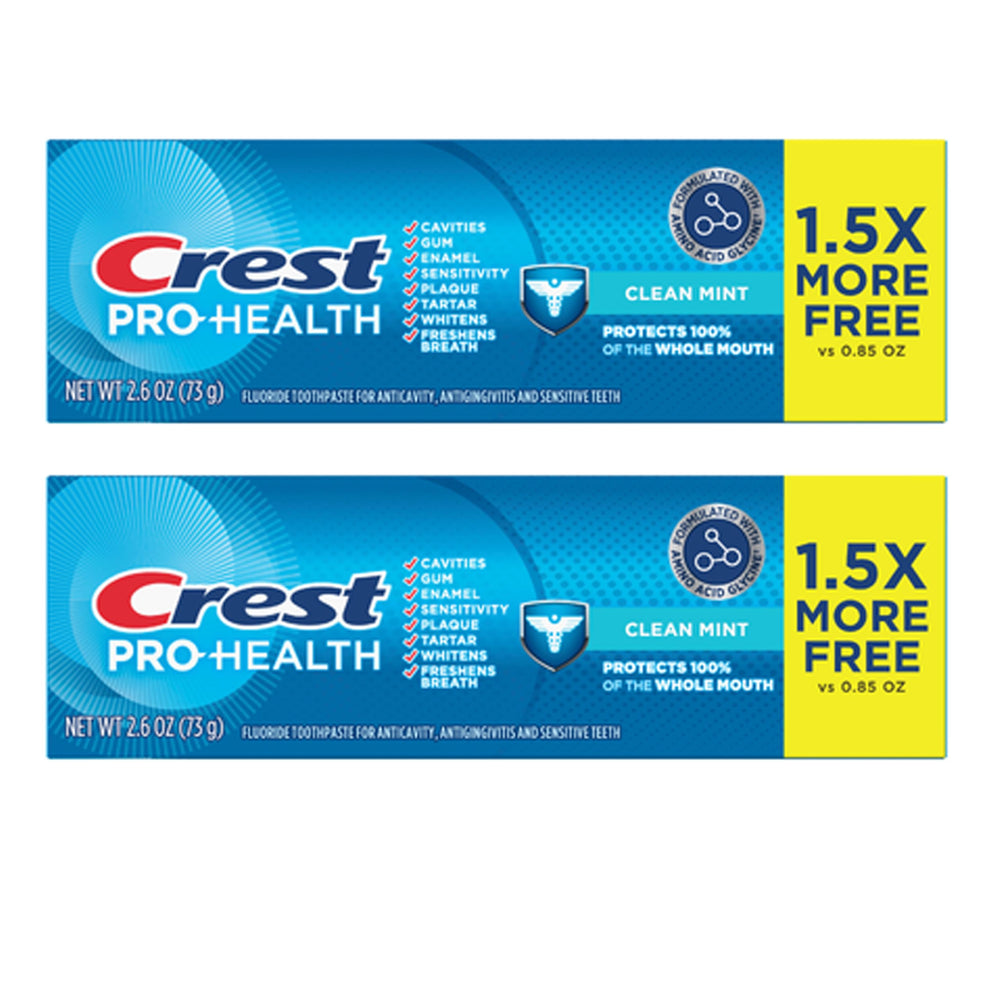 Crest Pro-Health frente del paquete mostrando el diseño y beneficio de protección