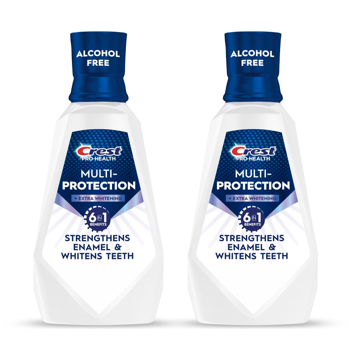 Crest Pro-Health vista frontal del envase 946mL que destaca sus 6 beneficios