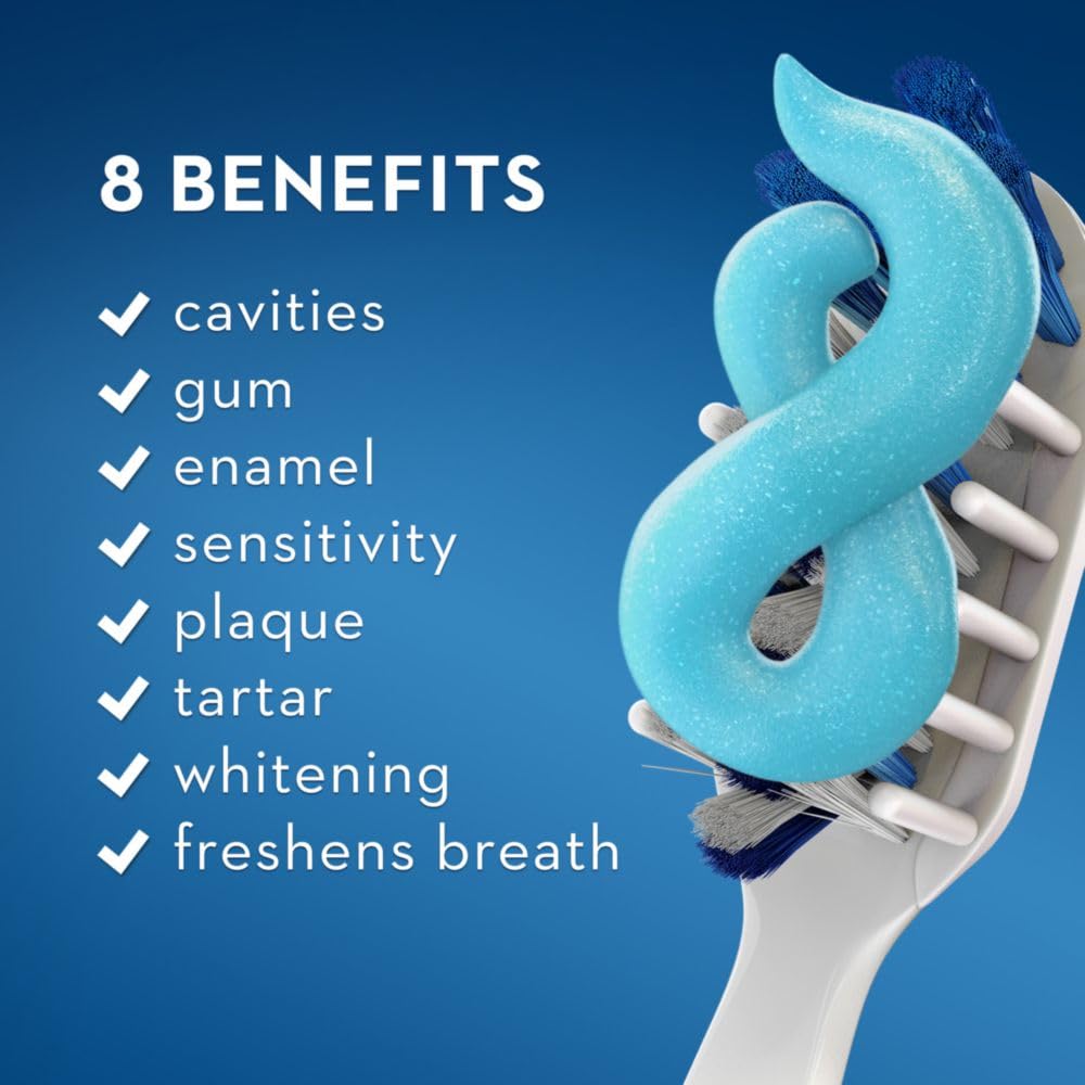 Crest Pro-Health textura en gel en primer plano, limpieza eficiente