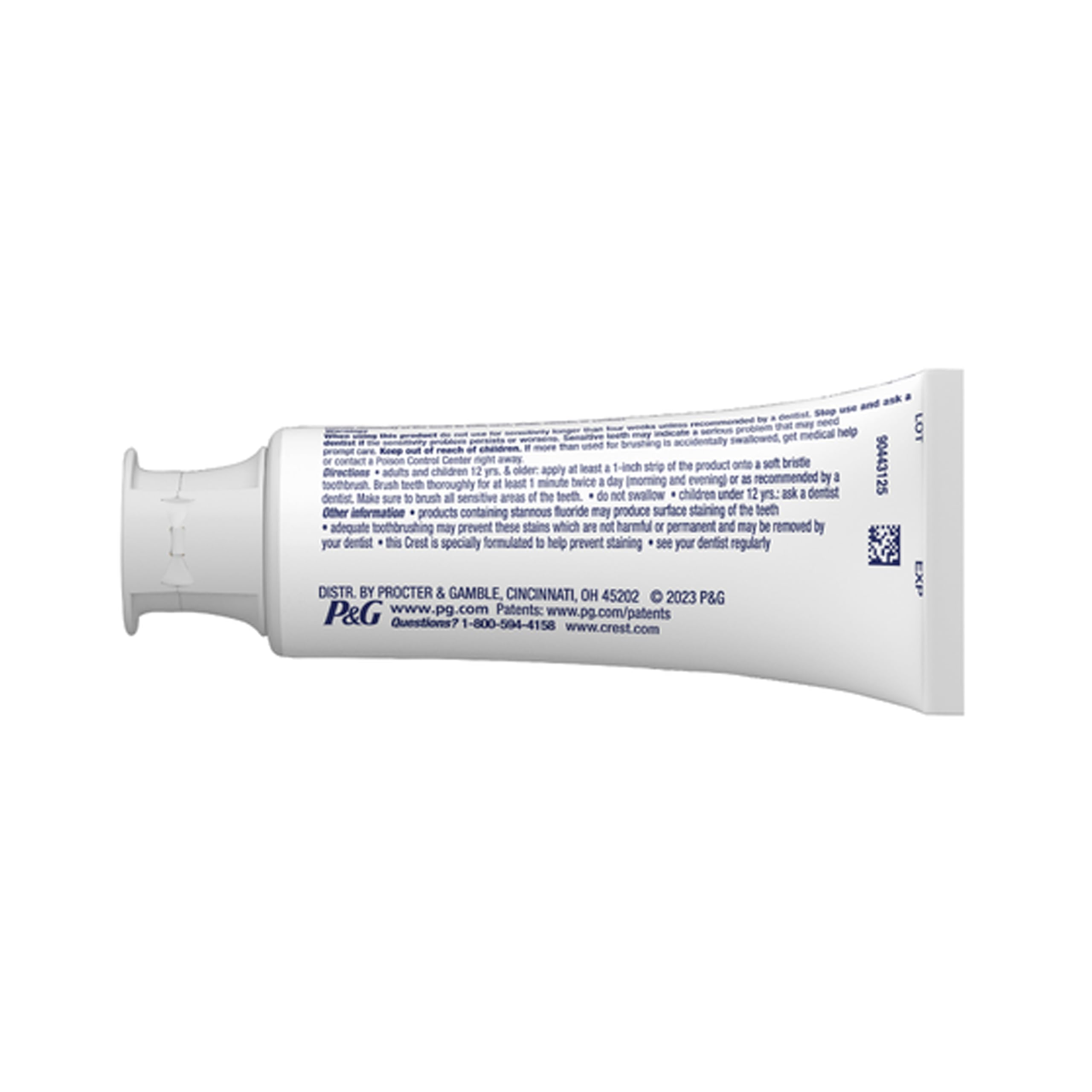 Crest Pro-Health textura de la pasta en close-up demostrando cremosidad